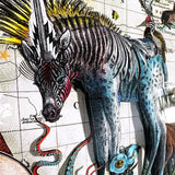 Navigators of the World - Zebra - 3D Hybrid Artwork - Kristjana S Williams Studio
