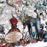 Navigators of the World - Zebra - 3D Hybrid Artwork - Kristjana S Williams Studio