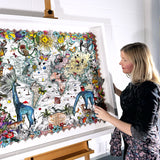 Navigators of the World - Giraffe - 3D Hybrid Artwork - Kristjana S Williams Studio