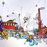 The London Skyline – Kettir og Kóngar - 3D Artwork - Kristjana S Williams Studio