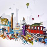 The London Skyline – Kettir og Kóngar - 3D Artwork - Kristjana S Williams Studio