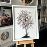 Flags of the World Tré Original Artwork - Kristjana S Williams Studio