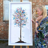 Dragonfly Stork Tree - Original Artwork 2024 - Kristjana S Williams Studio