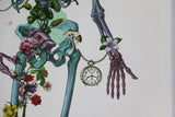 Still Skeleton - Framed Artwork - Kristjana S Williams Studio