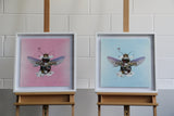 Queen Bee - Pink - Framed Artwork - Kristjana S Williams Studio