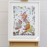 Geological Map of the British Islands - Framed Artwork - Kristjana S Williams Studio