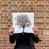 Four Season Tree - Haust - Art Print - Kristjana S Williams Studio