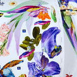 Botanical Tilda Gin Bird I – Purple & Citrus - 3D Artwork - Kristjana S Williams Studio