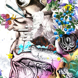 Iridescent Icelandic Heart - Art Print - Kristjana S Williams Studio