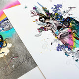 Iridescent Icelandic Heart - Art Print - Kristjana S Williams Studio