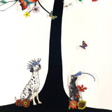 The Curiosity Tree - Fur & Flora Edition - Original Artwork - Kristjana S Williams Studio
