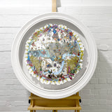 Hringlaga Vestur Tiger Original Artwork - Kristjana S Williams Studio