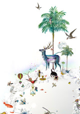 Dragonfly Deer Hnöttur - Art Print - Kristjana S Williams Studio