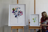 Pressed Flower Tree III - Large - Framed Artwork - Kristjana S Williams Studio