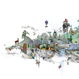 Floating Island - Súrrealískt - Art Print - Kristjana S Williams Studio