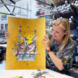 Love Birds - Turtildúfur - Art Print - Kristjana S Williams Studio