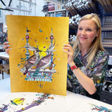 Love Birds - Turtildúfur - Art Print - Kristjana S Williams Studio