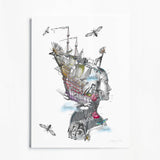 Navigating Draumaland - Art Print - Kristjana S Williams Studio