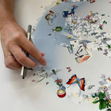 Antlered Giraffe Hnöttur - Art Print - Kristjana S Williams Studio