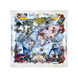 Globe Trotters Floating Maps - Original Artwork