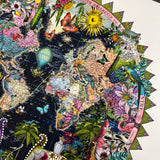 Navy Ceylon World Map - Artist Proof