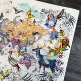 Dragonfly Deer White World - Artist Proof - Kristjana S Williams Studio