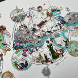 Bubbling London Map - Artist Proof
