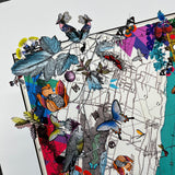 Manhattan Island Map - Artist Proof