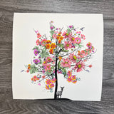 Pink Yellow Floral Tree - Artist Proof