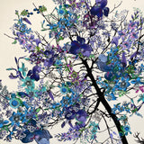 Blue Floral Tree - Artist Proof