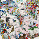 Ode to Art World Map - Pink Gradient - Artist Proof