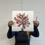 Red Floral Tree - Artist Proof