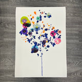 Blue Tree Pressed Flowers - Artist Proof