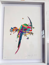 Neon Bird I - Framed Artwork - Kristjana S Williams Studio