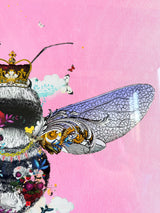 Queen Bee - Pink - Framed Artwork - Kristjana S Williams Studio