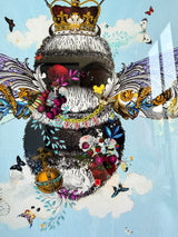 Queen Bee - Teal - Framed Artwork - Kristjana S Williams Studio