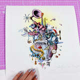 Sounds of the Heart - Art Print - Kristjana S Williams Studio