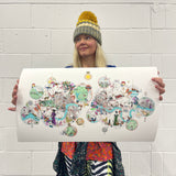 Bubbling London Map - Artist Proof