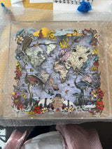 Globe Trotters Floating Maps - Original Artwork