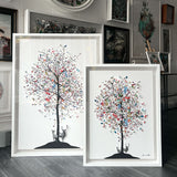 Flags of the World Tré Original Artwork - Kristjana S Williams Studio