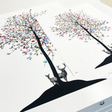 International Flags of the World Tré - Art Print - Kristjana S Williams Studio