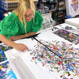 Flags of the World Tré Original Artwork - Kristjana S Williams Studio