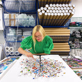 Flags of the World Tré Original Artwork - Kristjana S Williams Studio