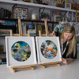 The Midnight Sun - Japanese Woodcut - Art Print - Kristjana S Williams Studio