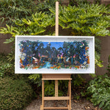 The Blue Ink Forest at Dawn - Original Artwork 2023 - Kristjana S Williams Studio