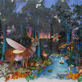 The Blue Ink Forest at Dawn - Original Artwork 2023 - Kristjana S Williams Studio