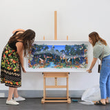 The Blue Ink Forest at Dawn - Original Artwork 2023 - Kristjana S Williams Studio