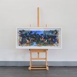 The Blue Ink Forest at Dawn - Original Artwork 2023 - Kristjana S Williams Studio