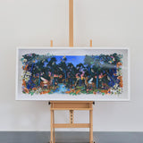 The Blue Ink Forest at Dawn - Original Artwork 2023 - Kristjana S Williams Studio