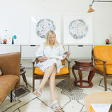 Klakinn & Evropa - Circular Map - Art Print - Kristjana S Williams Studio